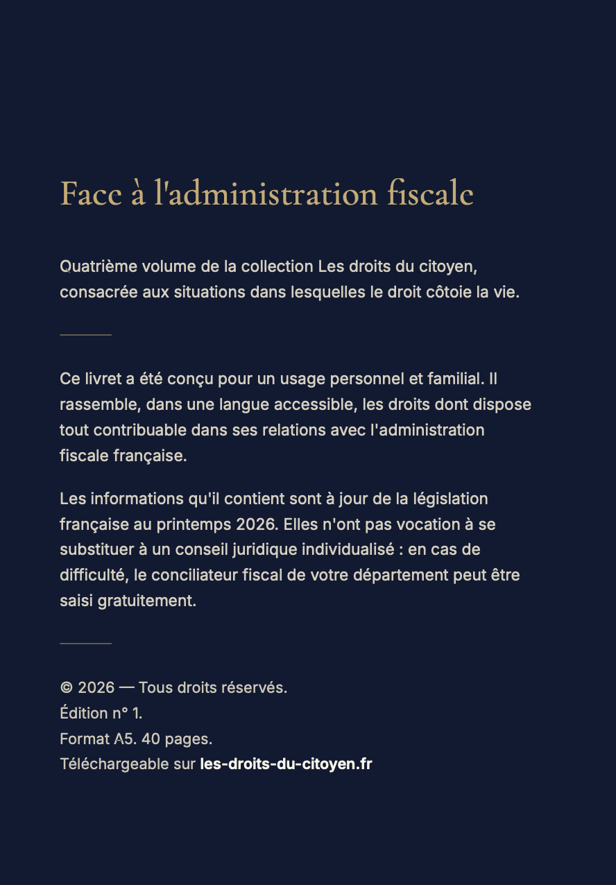 Face à l'administration fiscale – Image 2