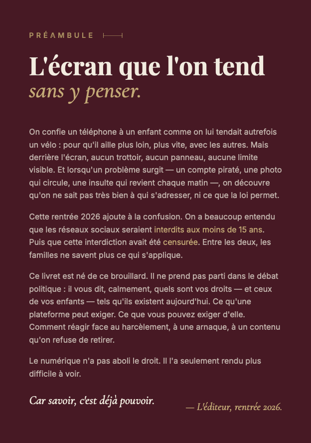 Face aux réseaux sociaux — Vos droits et ceux de vos enfants – Image 3